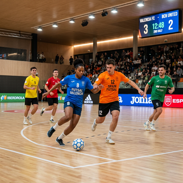 Jugadores de fútbol sala en Jaén